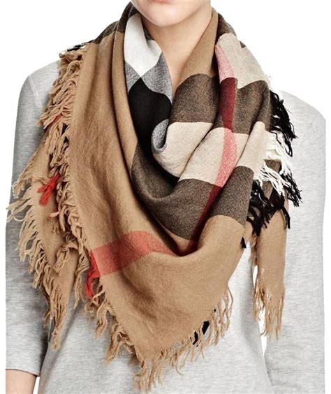 burberry square fringe scarf|Burberry scarf for women.